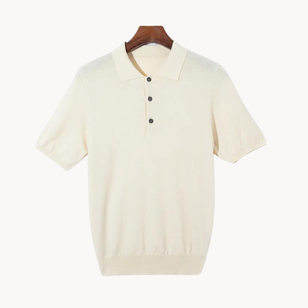 Comfortable Cotton Blend Casual Polo Shirt