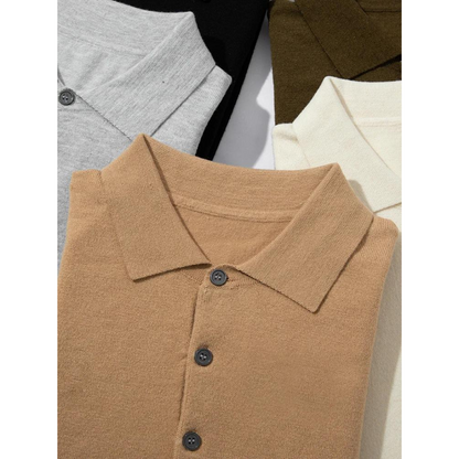 Comfortable Cotton Blend Casual Polo Shirt