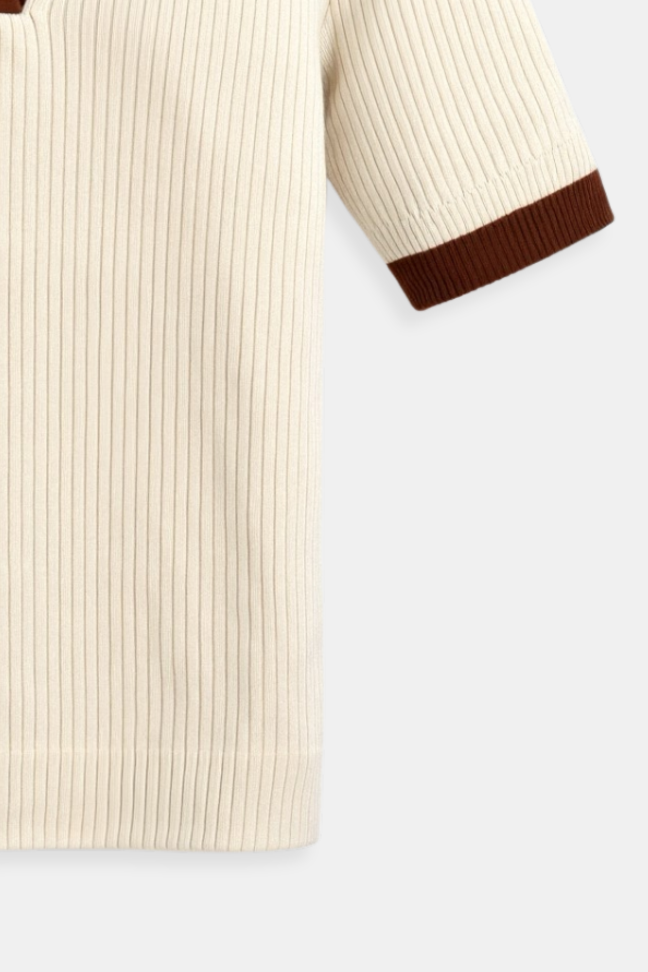 Breathable Polo Shirt with Relaxed Fit and V Neckline