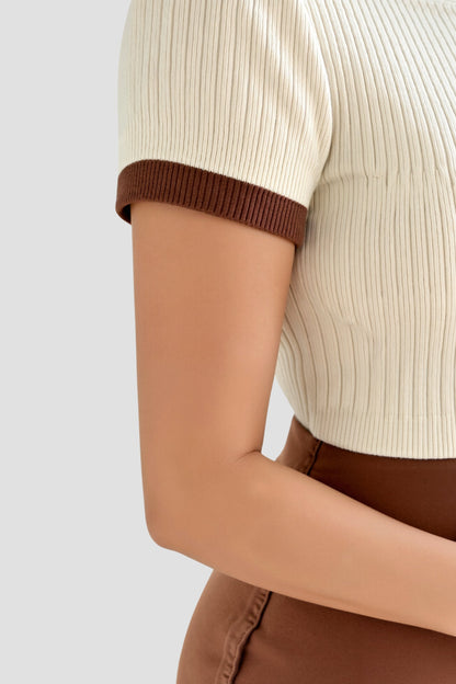 Breathable Polo Shirt with Relaxed Fit and V Neckline