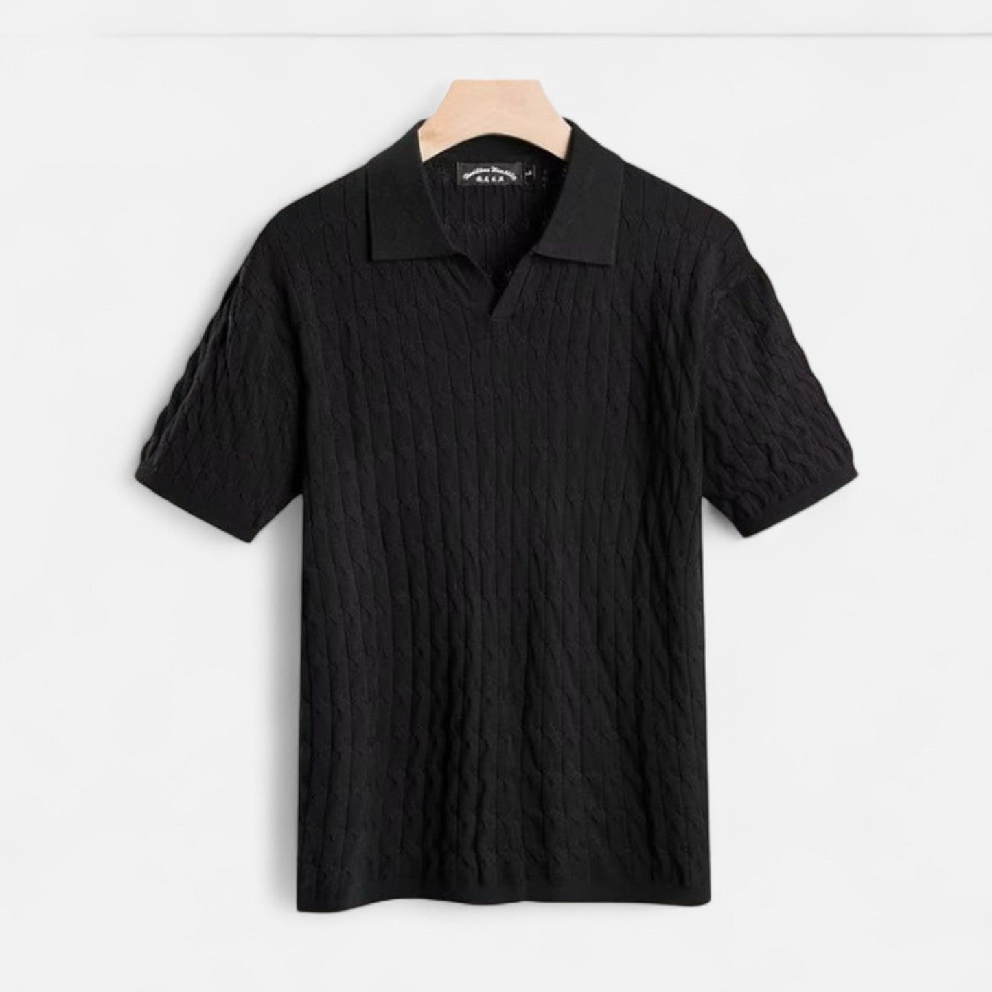Classic Fit Polo Shirt with Soft Textured Fabric