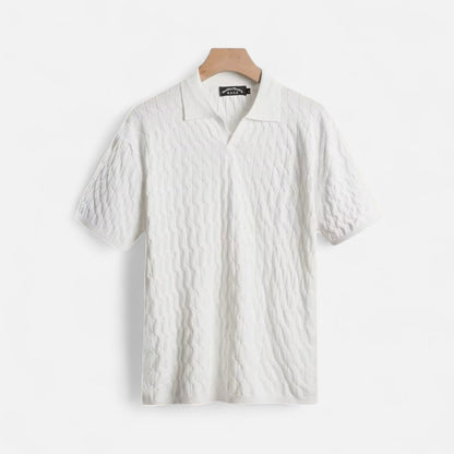 Classic Fit Polo Shirt with Soft Textured Fabric - OutfitLondon