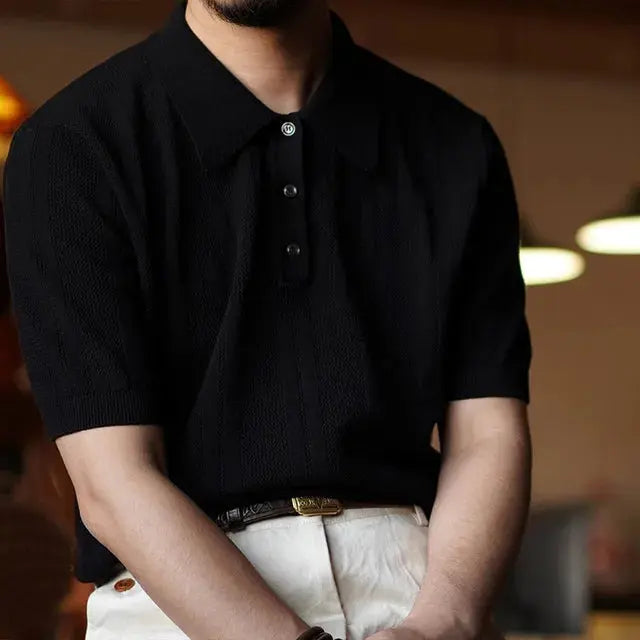 Breathable Polo Shirt with Moisture Wicking Collar