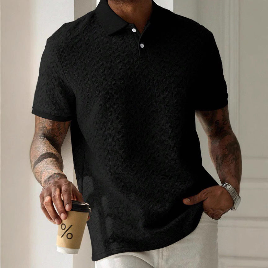 Slim Fit Polo Shirt - Durable Polyester Blend - OutfitLondon