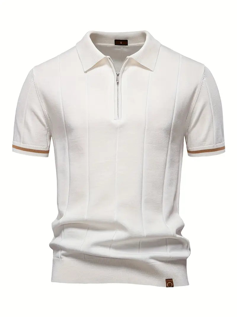 Slim Fit Polo Shirt – Lightweight Breathable Fabric