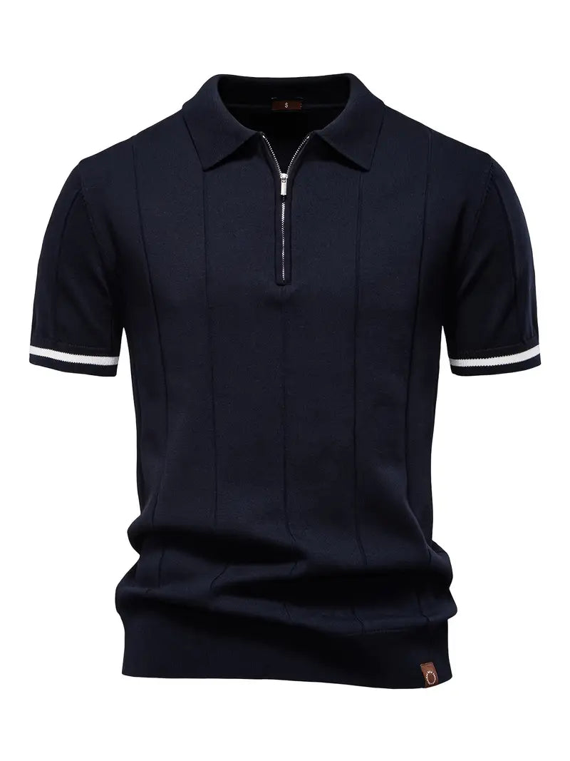 Slim Fit Polo Shirt – Lightweight Breathable Fabric