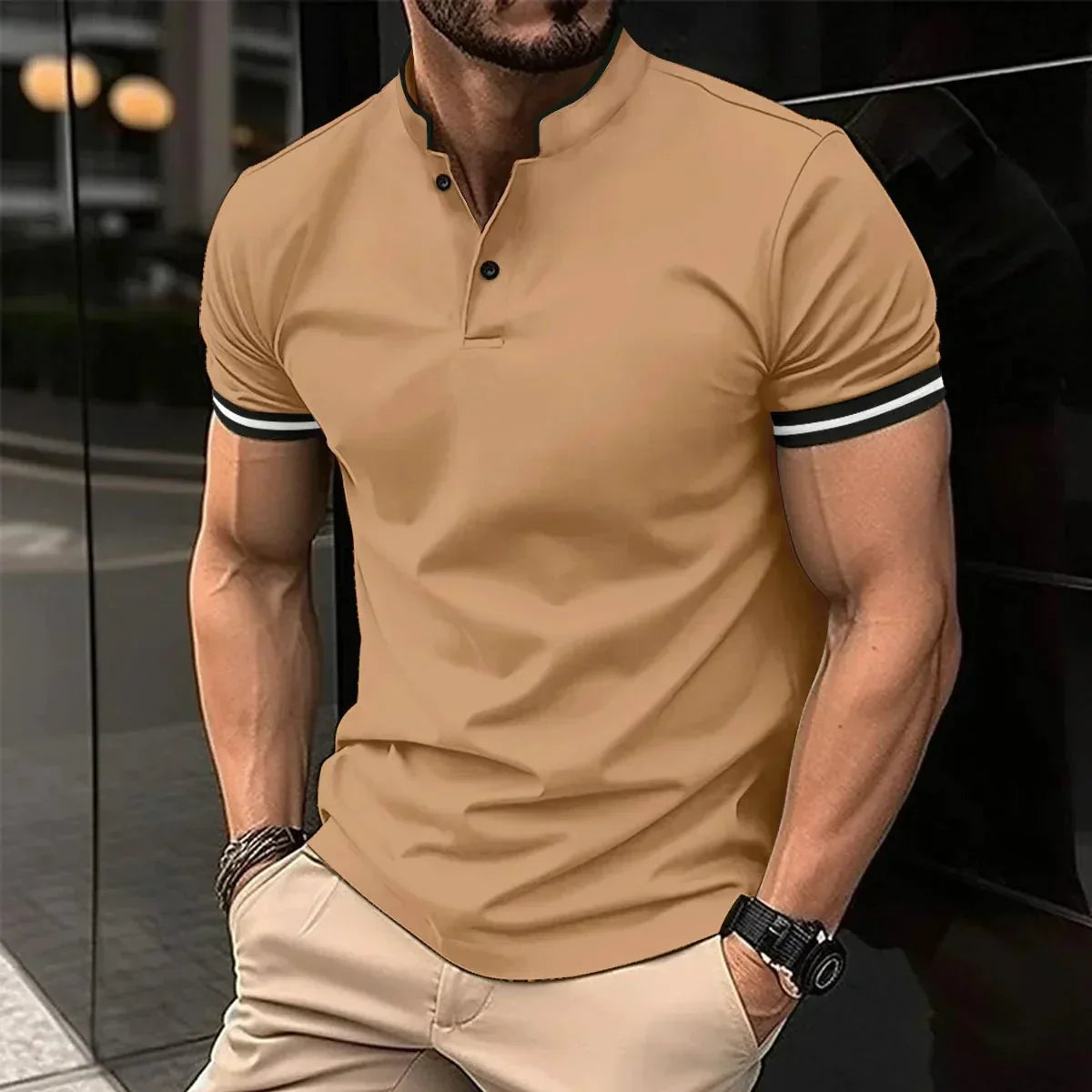 Classic Fit Polo Shirt - Soft Stretchy Collar