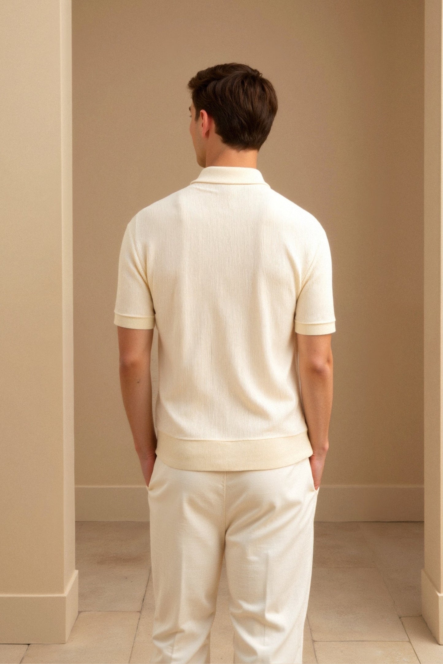 Classic Fit Polo Shirt - Ribbed Trim
