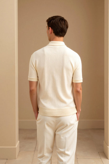 Classic Fit Polo Shirt - Ribbed Trim