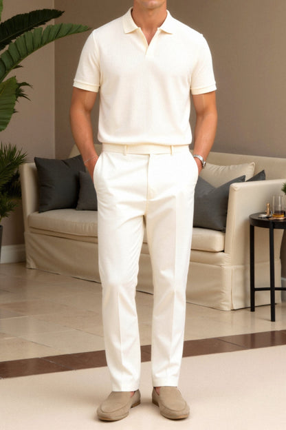 Classic Fit Polo Shirt - Ribbed Trim