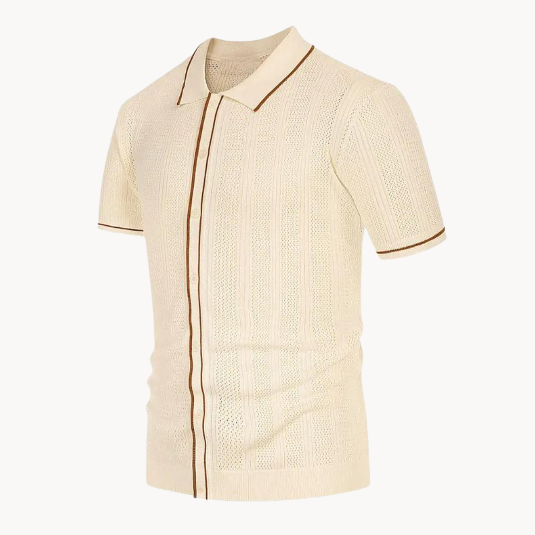 Comfortable Short Sleeve Polo Shirt with Relaxed Fit