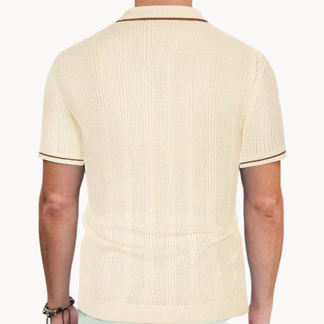 Comfortable Short Sleeve Polo Shirt with Relaxed Fit