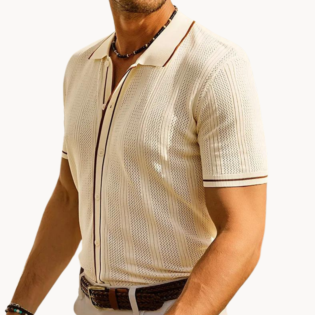 Comfortable Short Sleeve Polo Shirt with Relaxed Fit