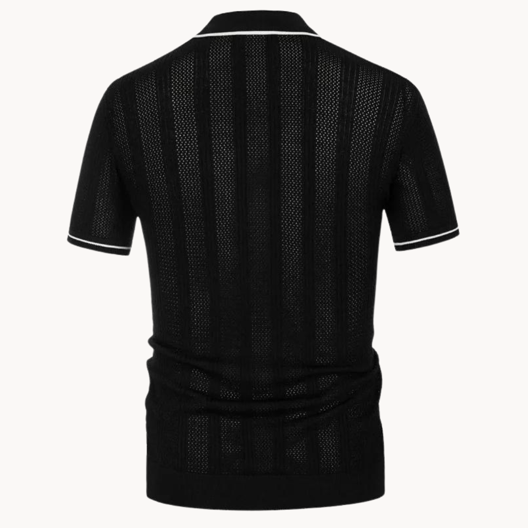 Comfortable Short Sleeve Polo Shirt with Relaxed Fit
