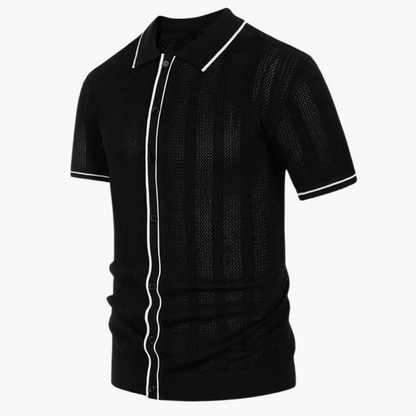 Comfortable Short Sleeve Polo Shirt with Relaxed Fit