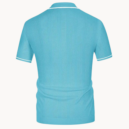 Comfortable Short Sleeve Polo Shirt with Relaxed Fit