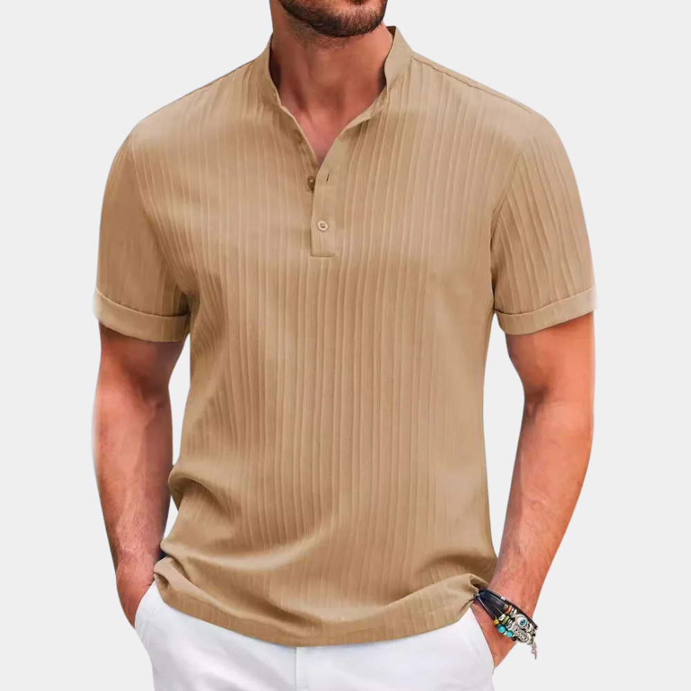 Comfortable Fit Polo Shirt with Relaxed Classic Collar