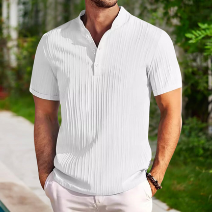 Comfortable Fit Polo Shirt with Relaxed Classic Collar