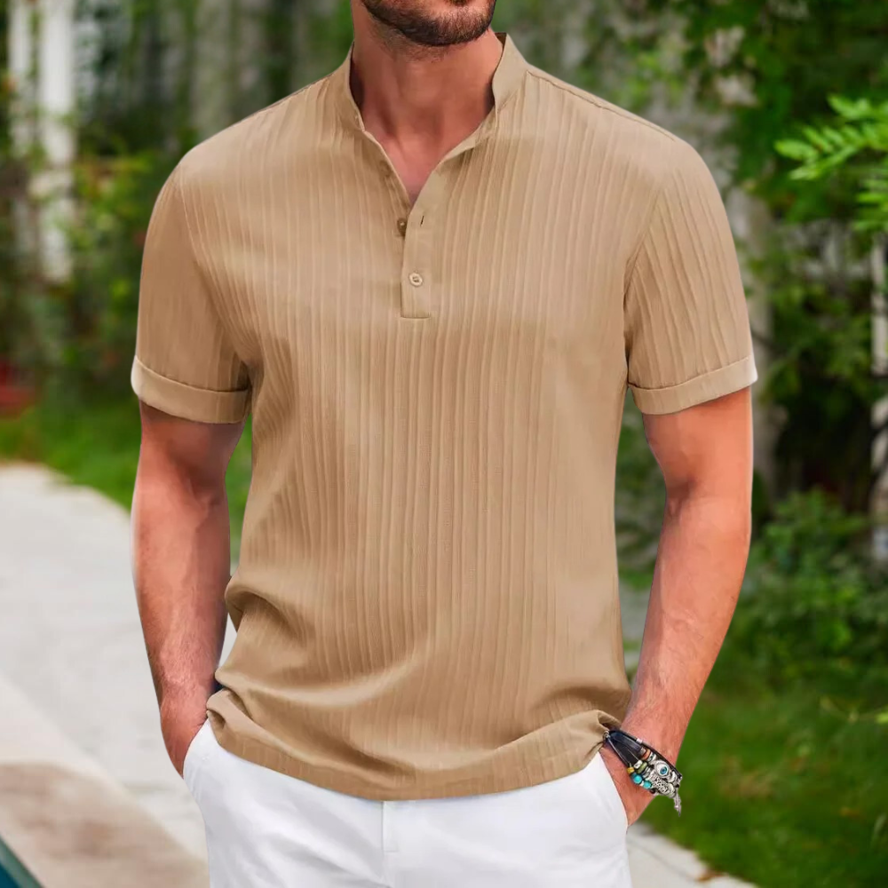 Comfortable Fit Polo Shirt with Relaxed Classic Collar - OutfitLondon