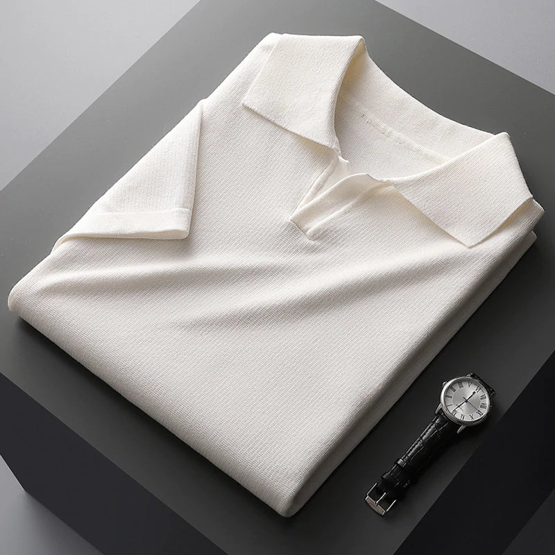 Comfortable Fit Polo Shirt with Relaxed Collar