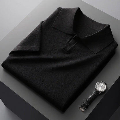 Comfortable Fit Polo Shirt with Relaxed Collar