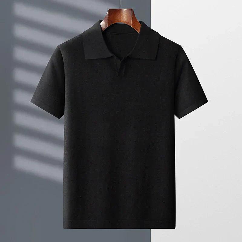 Comfortable Fit Polo Shirt with Relaxed Collar