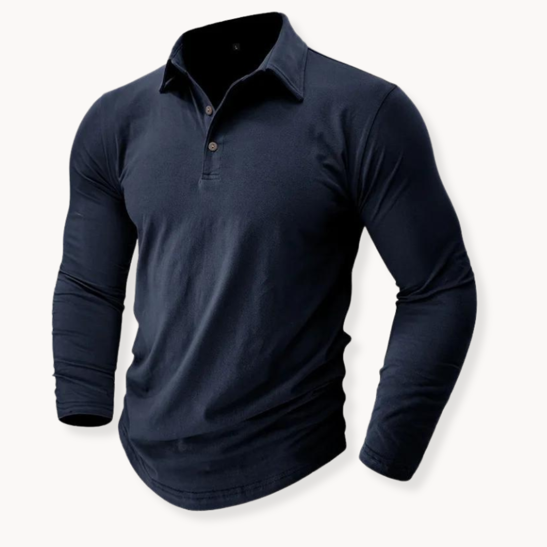 Comfortable Polo Shirt with Relaxed Fit and Airy Design - OutfitLondon