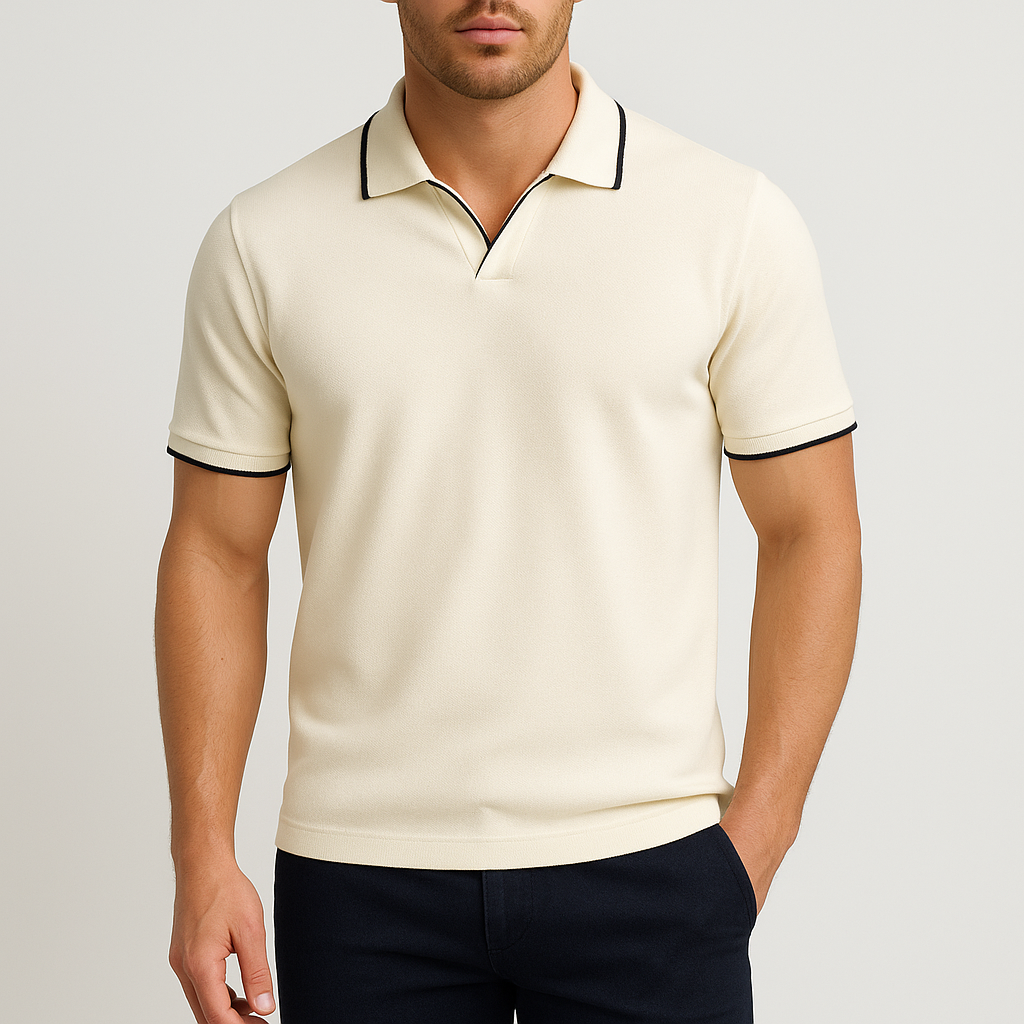 Classic Fit Polo Shirt with Ventilated Design - OutfitLondon