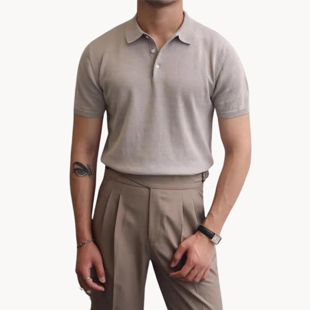 Classic Fit Polo Shirt with Comfortable Design - OutfitLondon