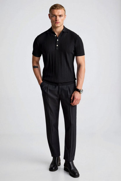 Slim Fit Stripe Polo Shirt