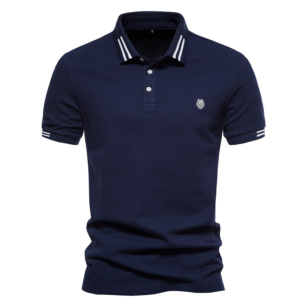 Classic Fit Polo Shirt with Stripe Details