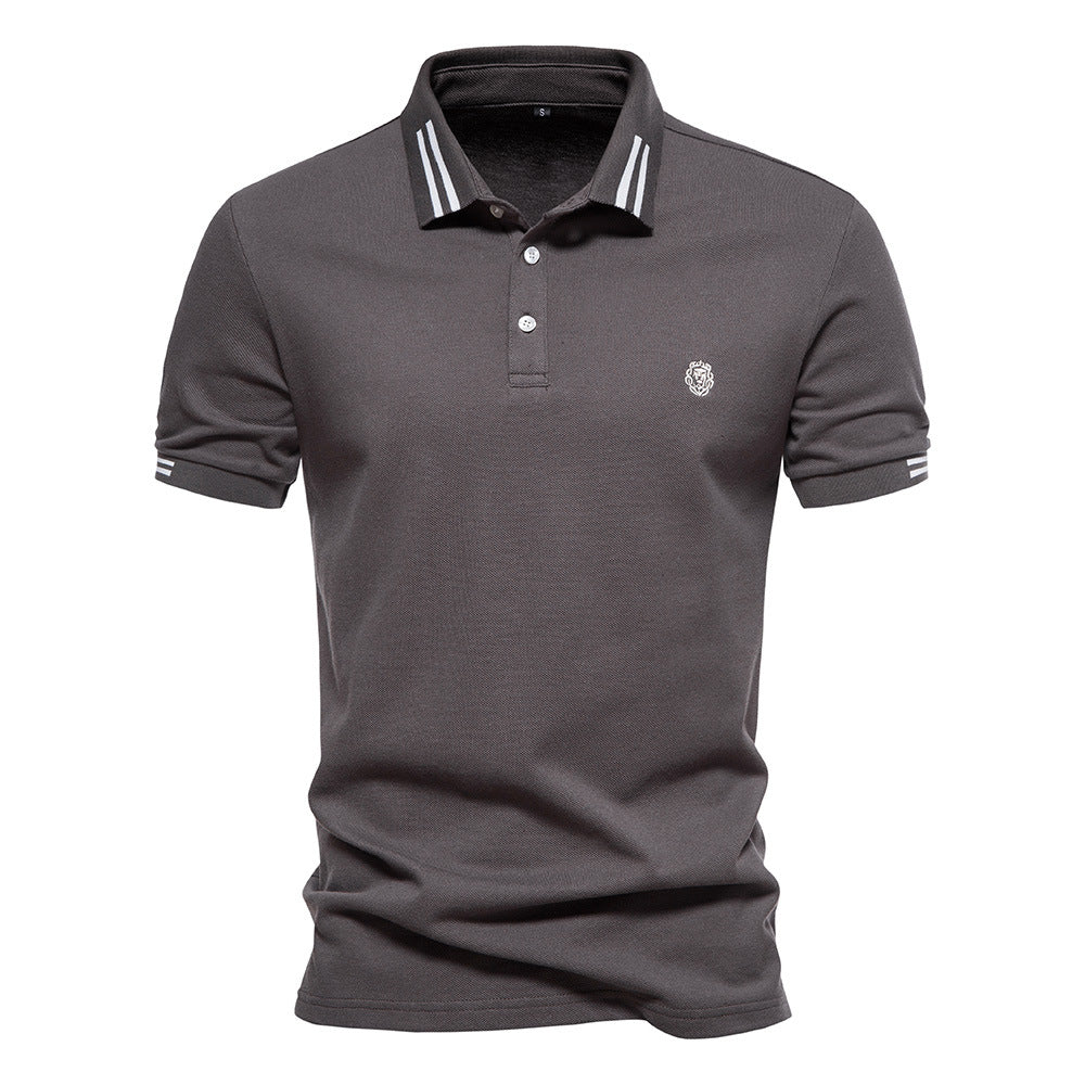 Classic Fit Polo Shirt with Stripe Details