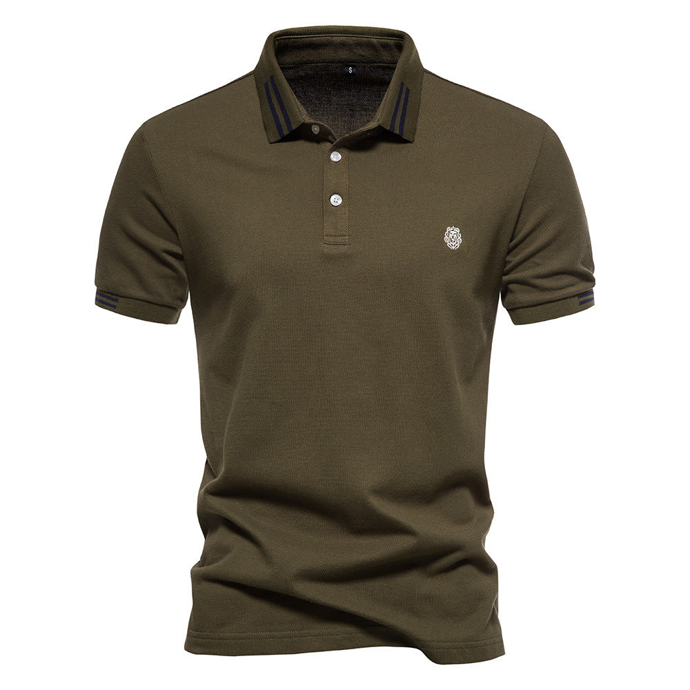 Classic Fit Polo Shirt with Stripe Details