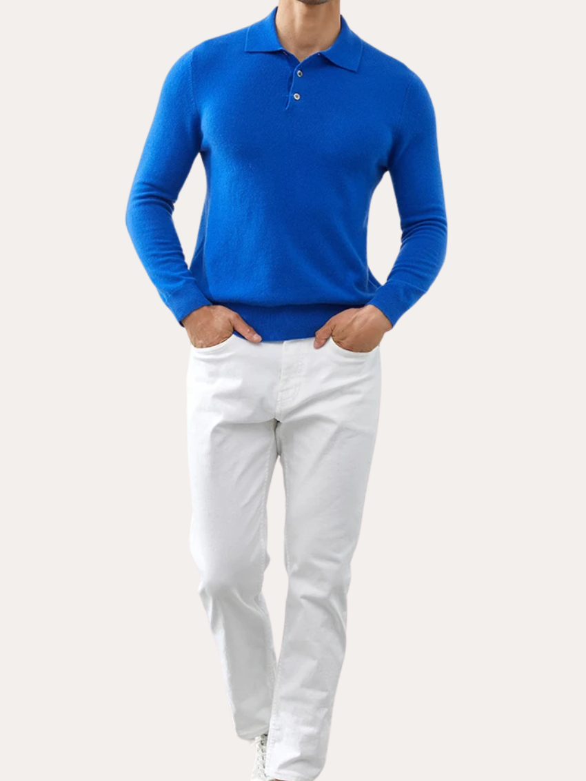 Classic Fit Polo Neck Sweater