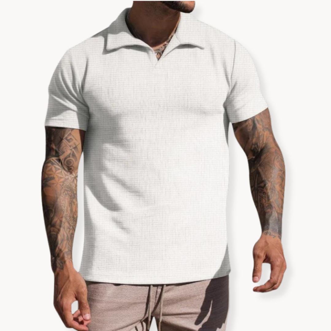 Classic Fit Polo Shirt Stays Crisp