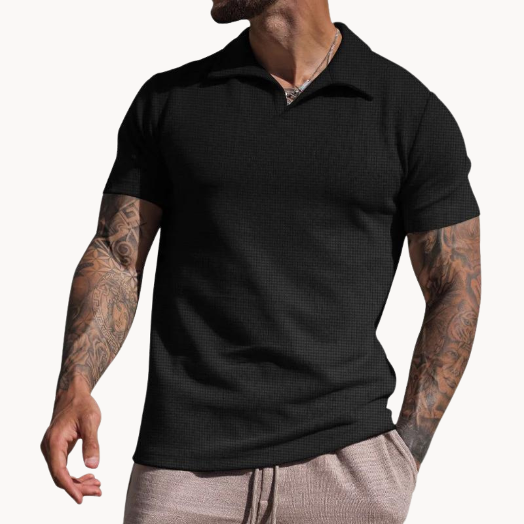 Classic Fit Polo Shirt Stays Crisp