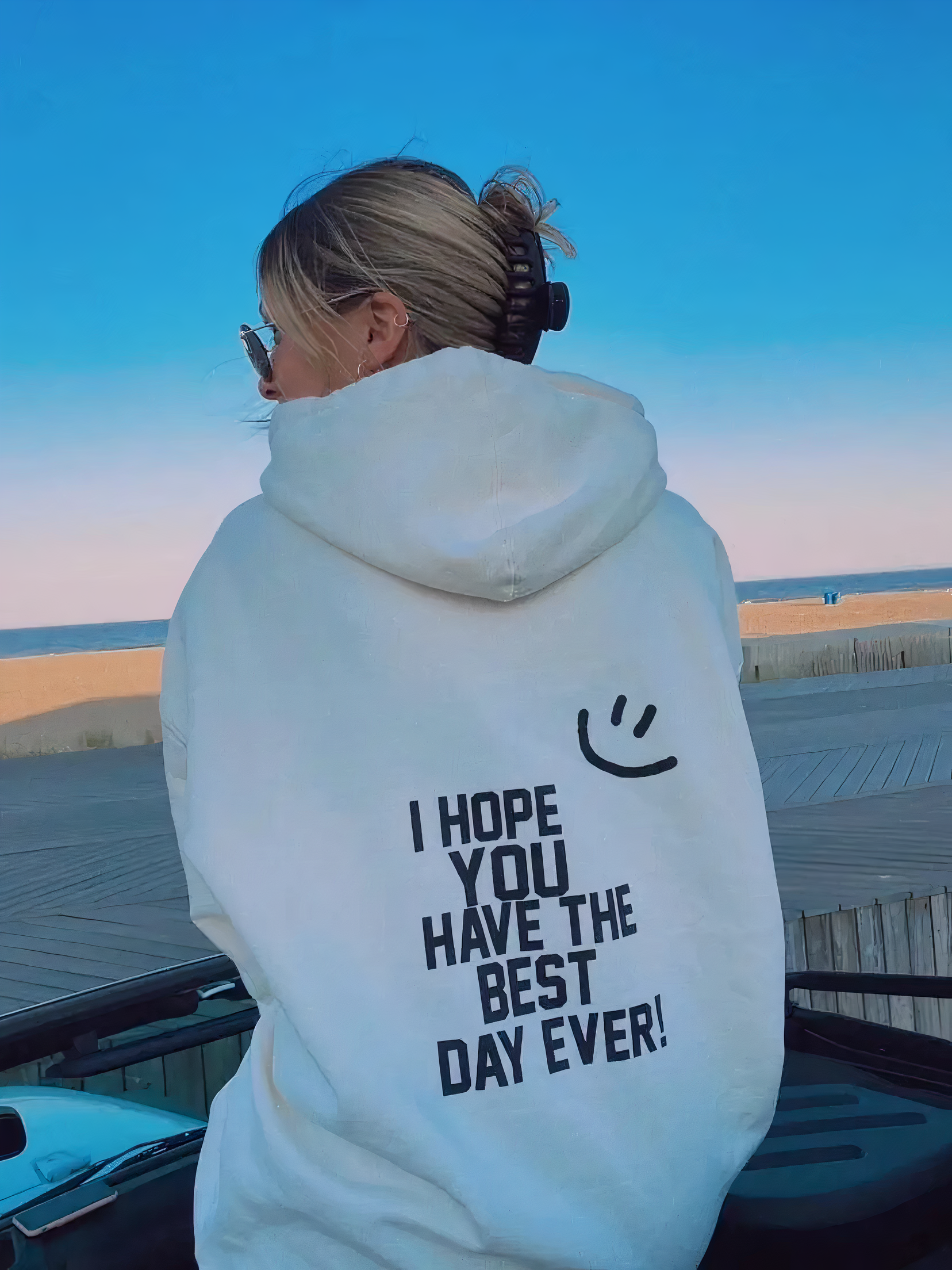 Soft Fleece Hooded Sweatshirt with Pocket - OutfitLondon