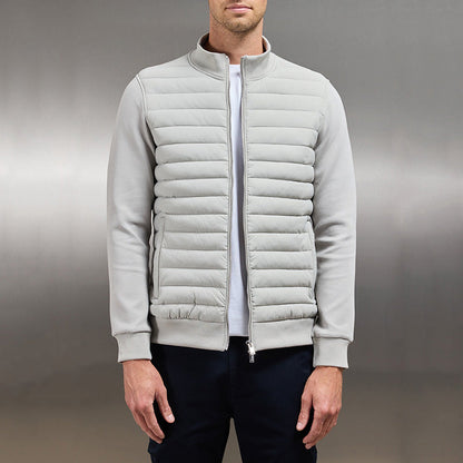 Warm Insulated Quilted Jacket with Wind Protection