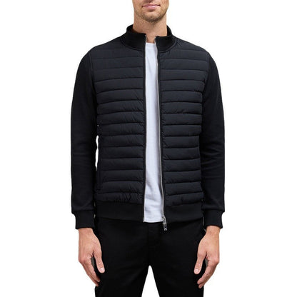 Warm Insulated Quilted Jacket with Wind Protection