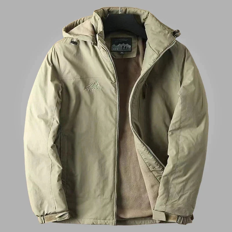 Waterproof Insulated Polyester Parka Jacket - OutfitLondon