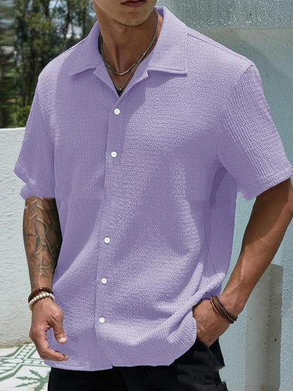 Comfortable Casual Short-Sleeve Shirt - Relaxed Fit