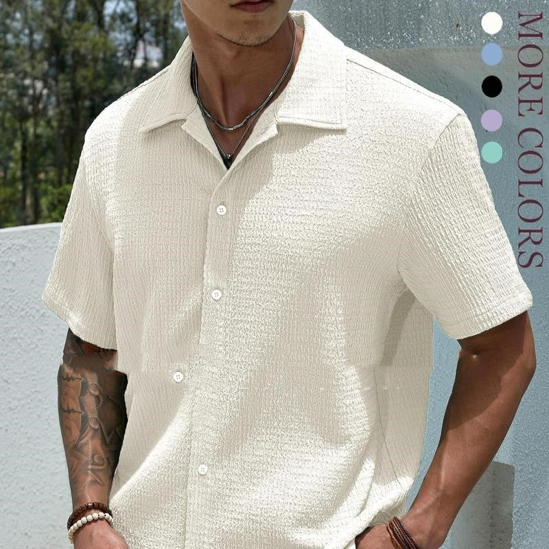 Comfortable Casual Short-Sleeve Shirt - Relaxed Fit