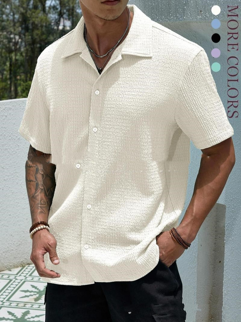 Comfortable Casual Short-Sleeve Shirt - Relaxed Fit