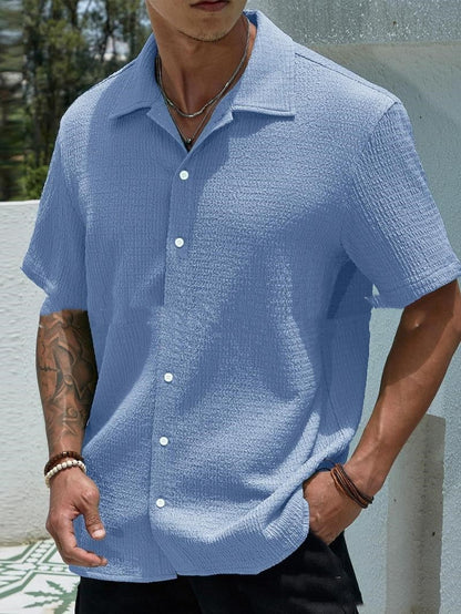 Comfortable Casual Short-Sleeve Shirt - Relaxed Fit