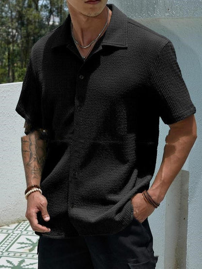 Comfortable Casual Short-Sleeve Shirt - Relaxed Fit