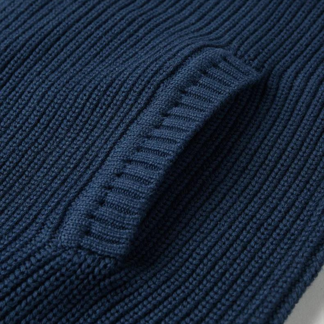 Soft Zip Up Ribbed Sweater