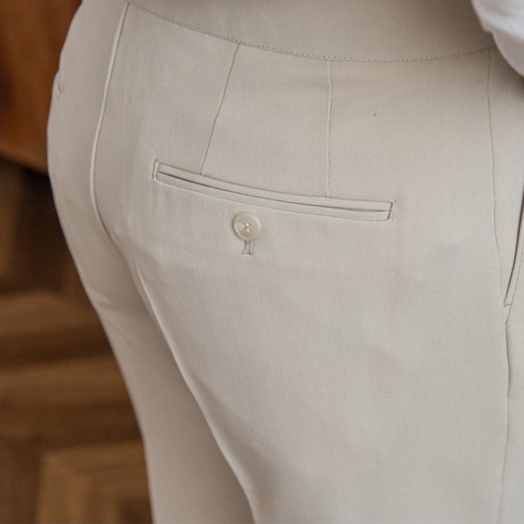 Slim Fit Lightweight Polyester Pants