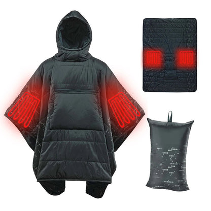 Cozy Electric Heated Wrap Blanket for Home Office