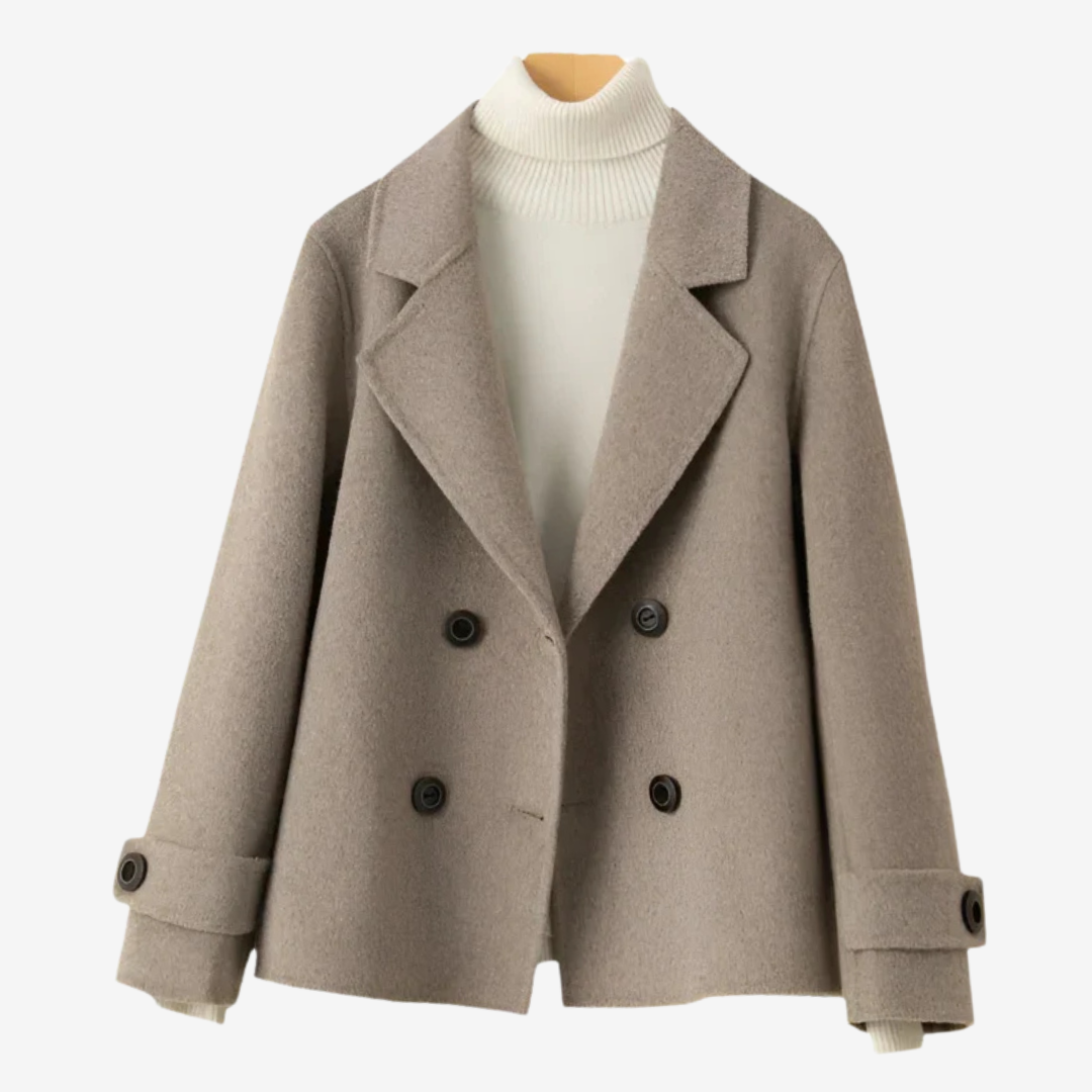 Simple Classic Double Button Coat