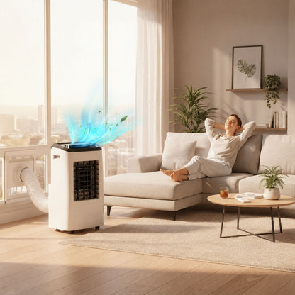 3-in-1 Portable Air Conditioner 12000 BTU | Cooling, Dehumidifying & Fan Functions | Suitable for Areas up to 51m²
